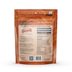 Indigenous Dental Health Bones carrot-pumpkin package highlights grain-free, digestible formula.