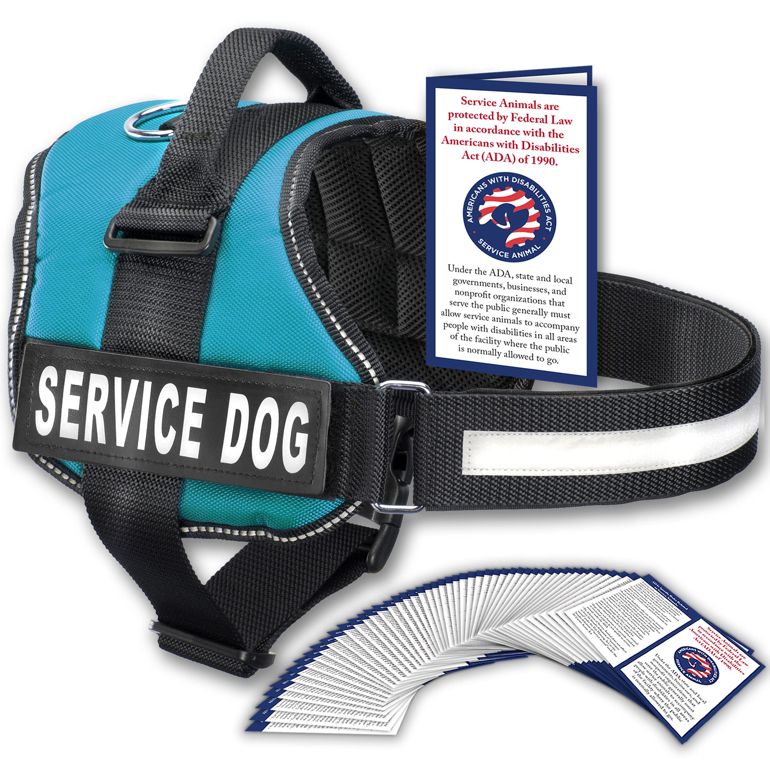 Industrial Puppy service dog vest front view shows padded comfort for all-day wear