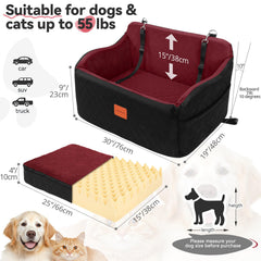 INDYBUD memory foam booster seat provides plush comfort on long drives.