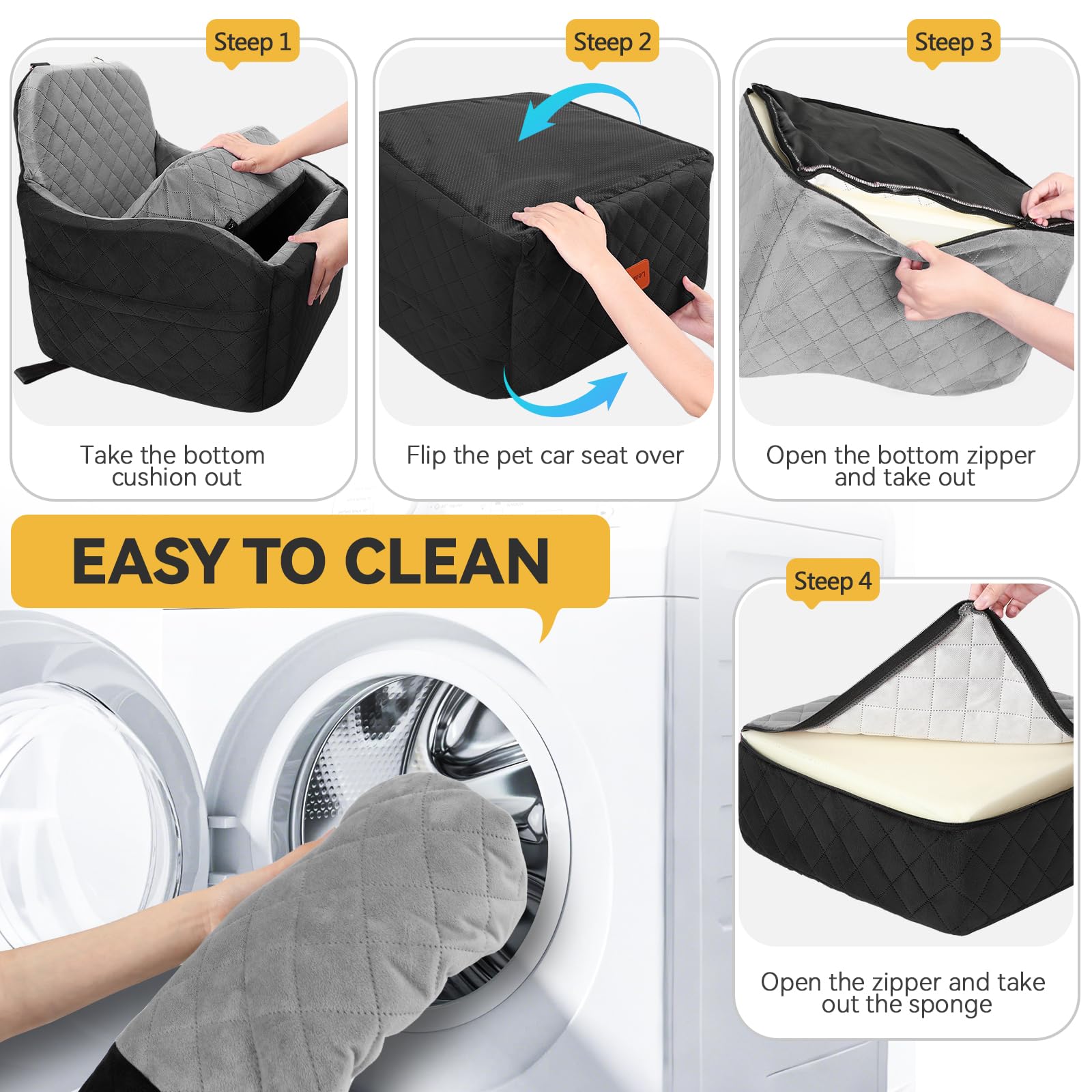 INDYBUD memory foam booster delivers cushioned comfort on bumpy roads