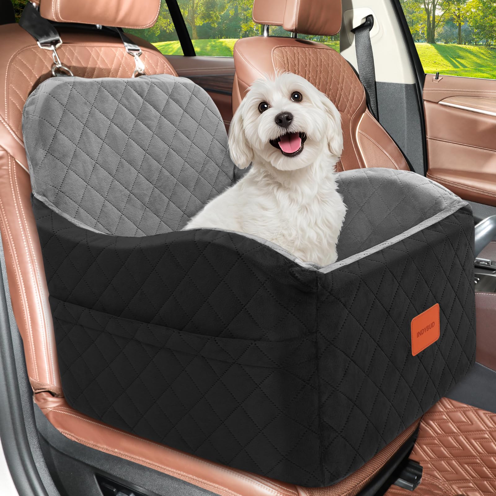 INDYBUD non-slip bottom keeps the seat stable during car trips