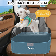 INDYBUD dog car seat side pocket highlights handy storage for treats and toys