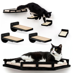 INICIO cat wall shelves three-step perch for safe climbing and lounging