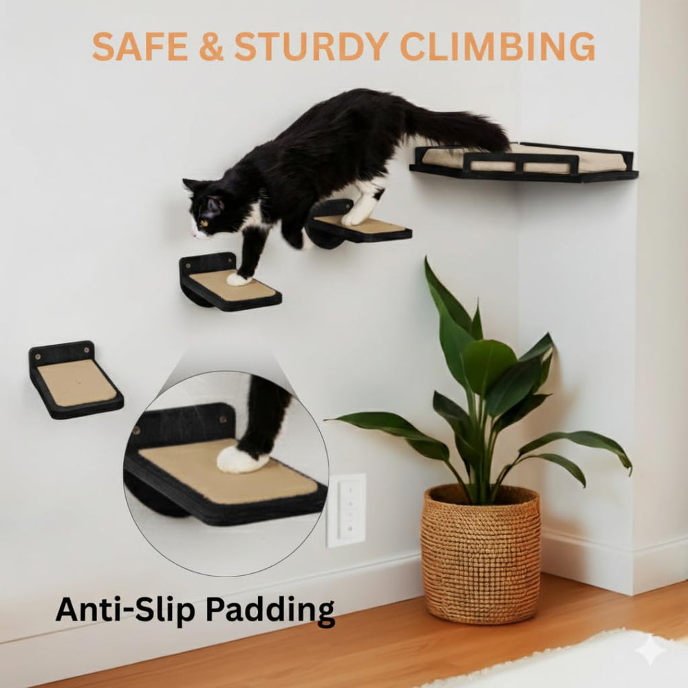 INICIO cat wall shelves corner setup fits tight spaces
