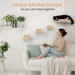 INICIO Cat Wall Shelves Pre-drilled holes — easy, tool-free wall installation