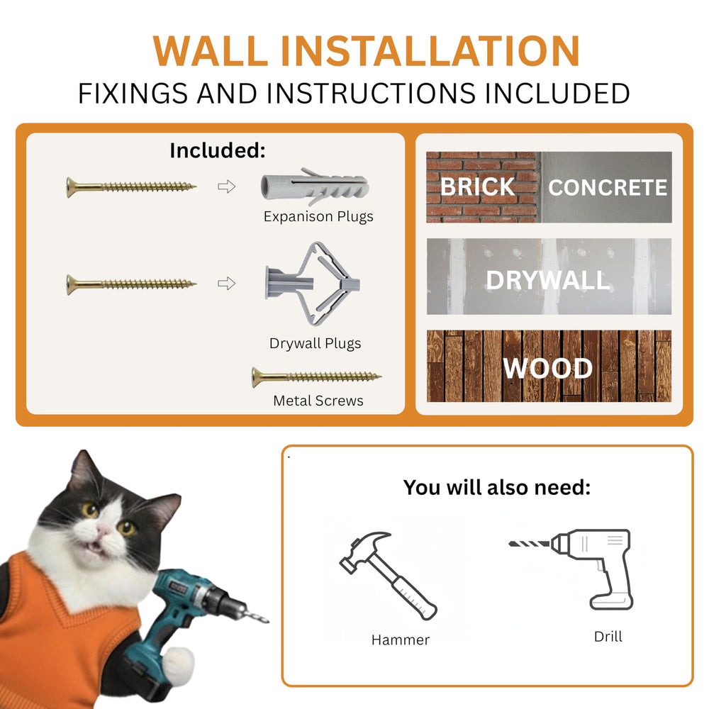 INICIO cat wall shelves washable cushion for easy cleaning
