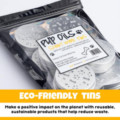 Ink Oil Bite-Resistant Scent Tins stand up to enthusiastic pups during training sessions.