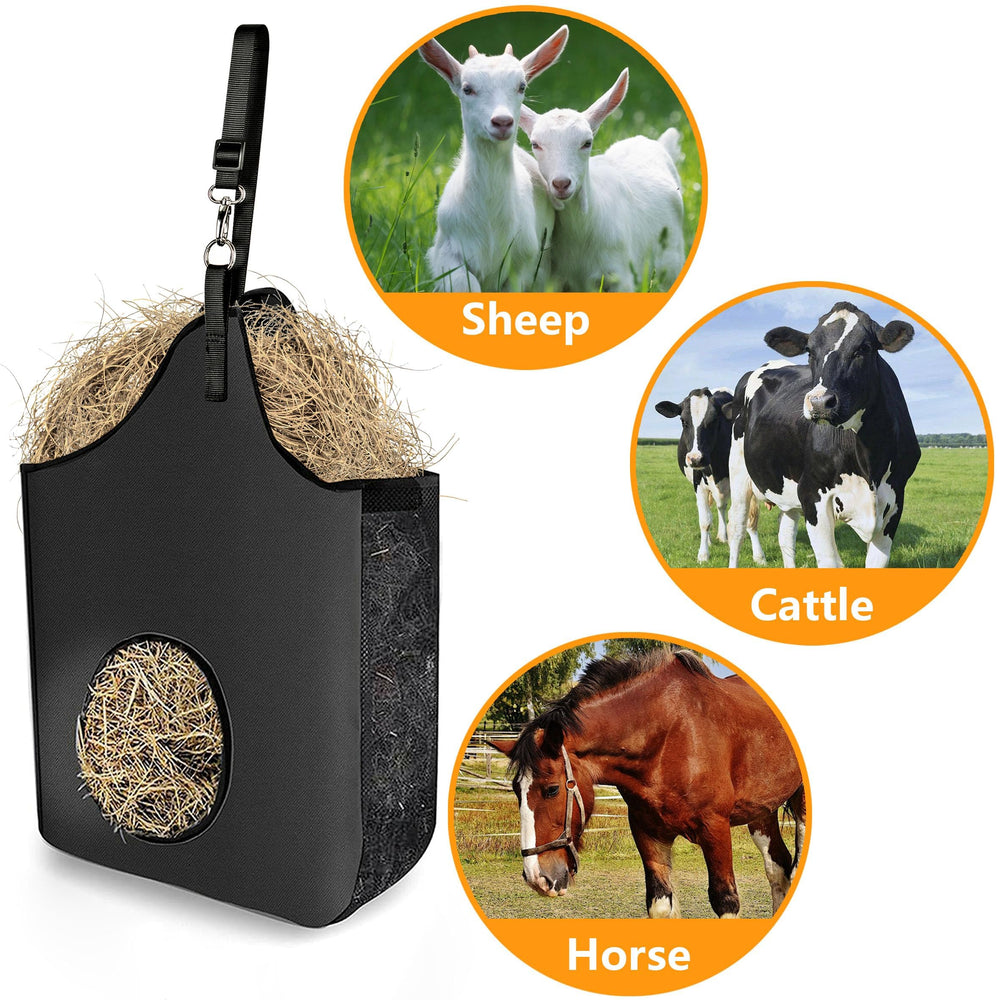 INKNOTE hay bag ventilation mesh keeps hay dry between feeds.