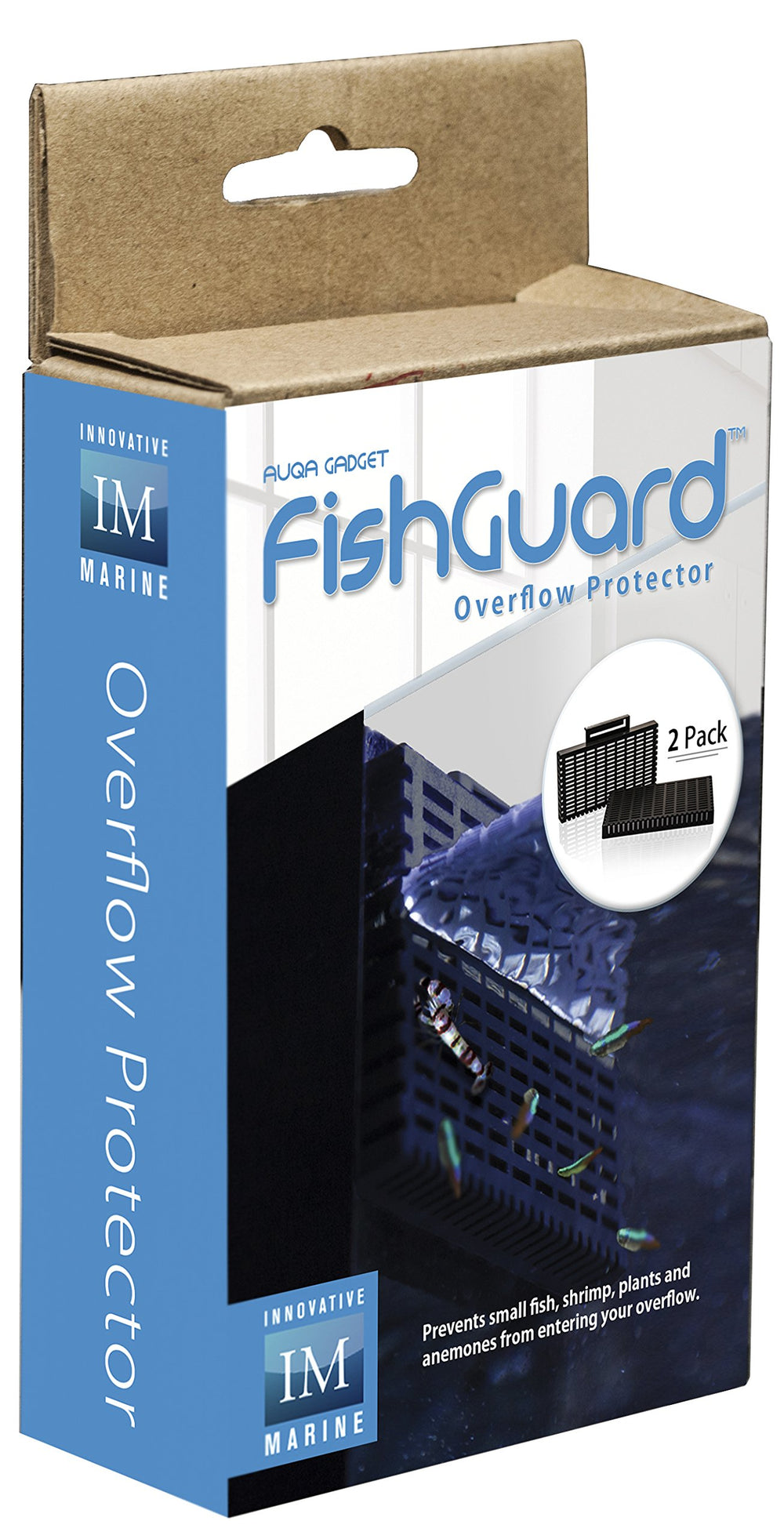 Innovative Marine Fish Guard desktop fit demonstrates snug compatibility with Nuvo Fusion Pro AIO.