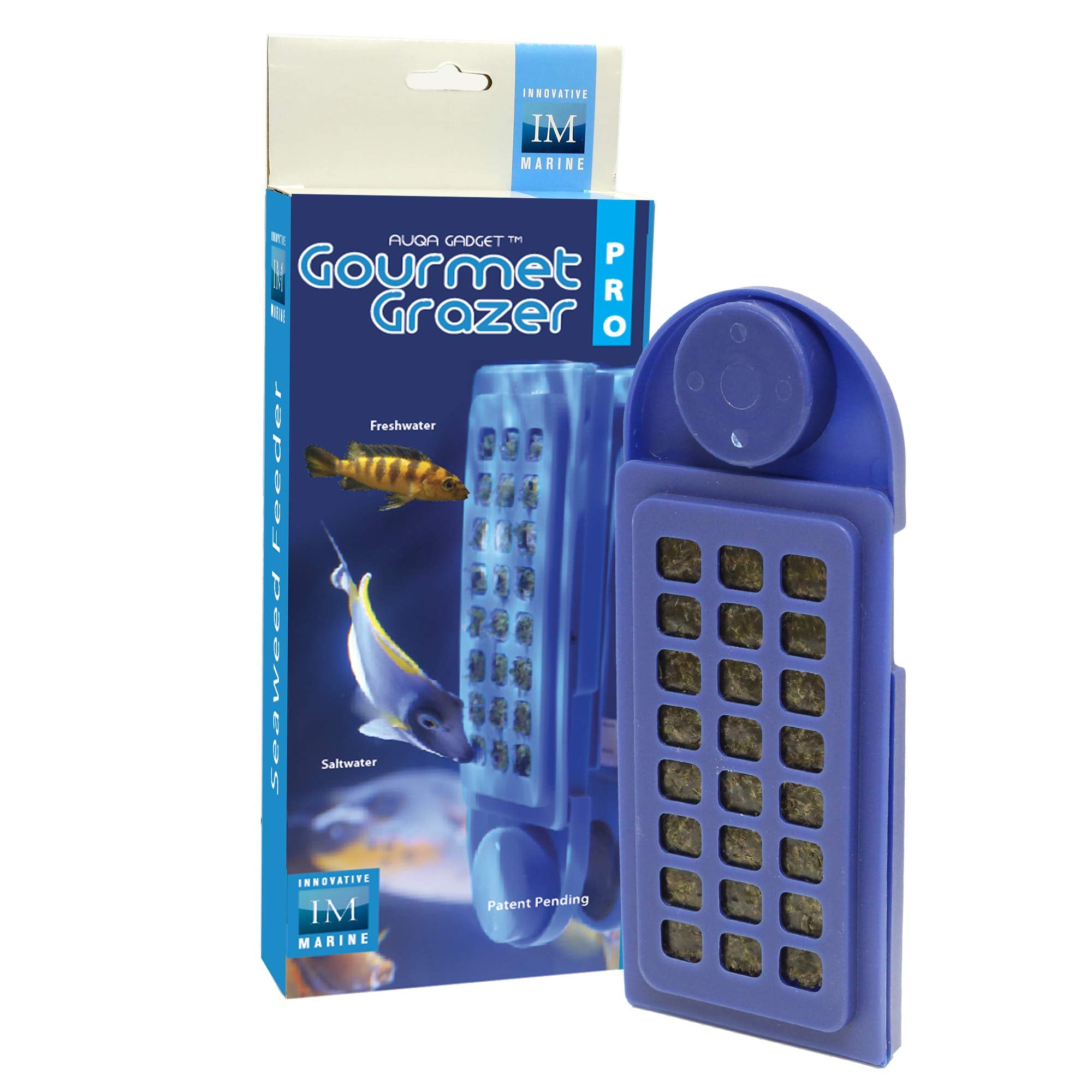 Innovative Marine Gourmet Gadget Grazer PRO any color seaweed compatibility supports diverse feeding options.