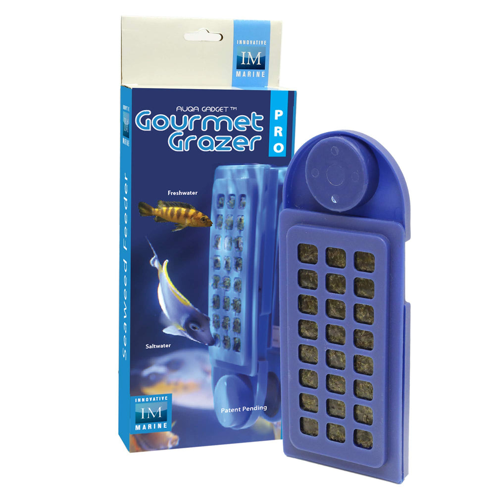 Innovative Marine Gourmet Gadget Grazer PRO any color seaweed compatibility supports diverse feeding options.