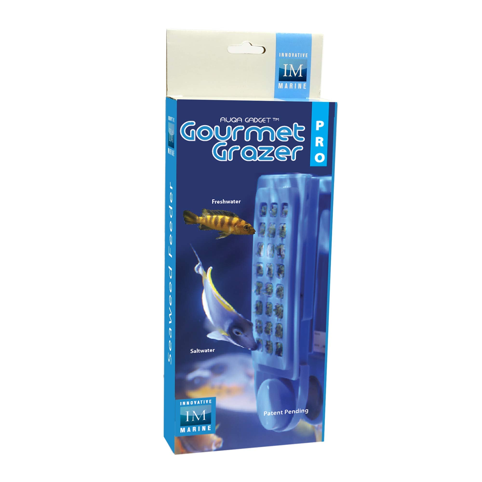 Innovative Marine Gourmet Gadget Grazer PRO low-profile magnet mount fits discreetly in tanks.