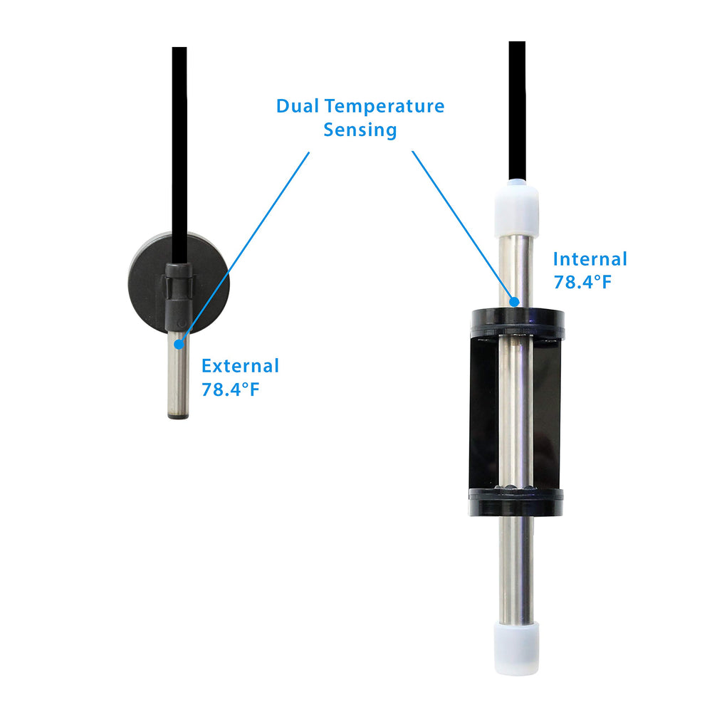 Innovative Marine Helio PTC Smart Reef Heater dimensions info highlights compact footprint