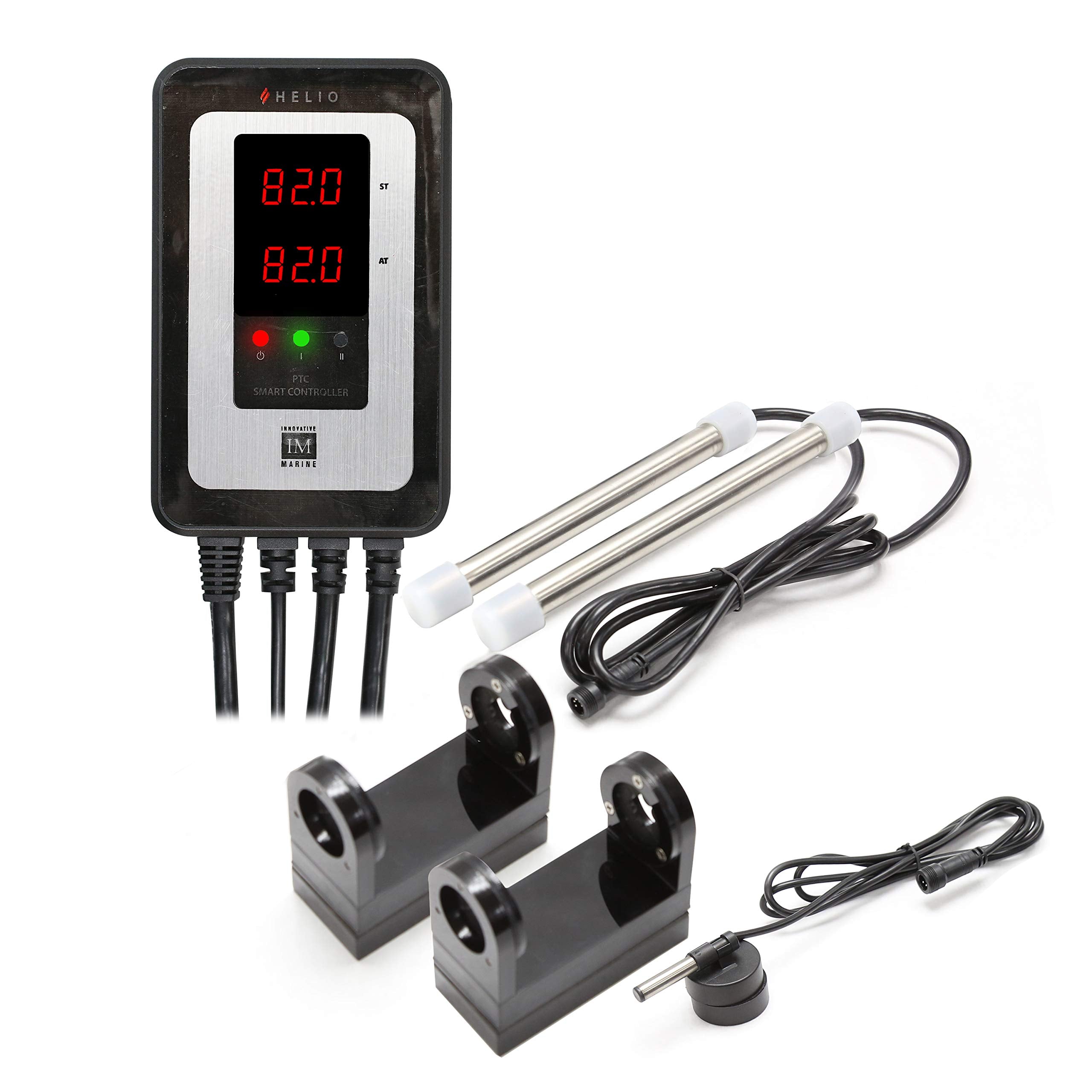 Innovative Marine Helio PTC Smart Reef Heater front view enables precise reef-temperature control