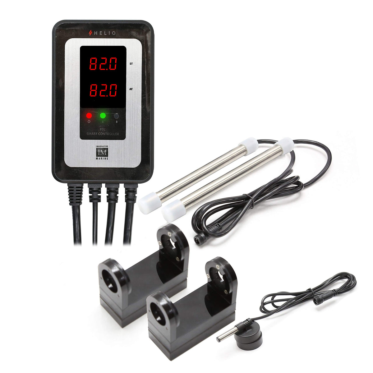Innovative Marine Helio PTC Smart Reef Heater front view enables precise reef-temperature control