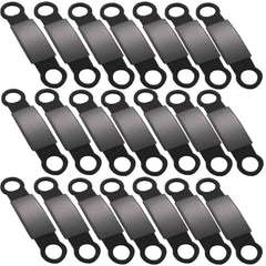INNOYUMLIN 21-pcs silent id tags for a calm, jingle-free collar.