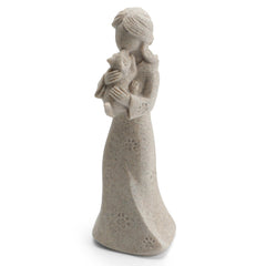 INLOMEM cat memorial granite statue on display for heartfelt remembrance.