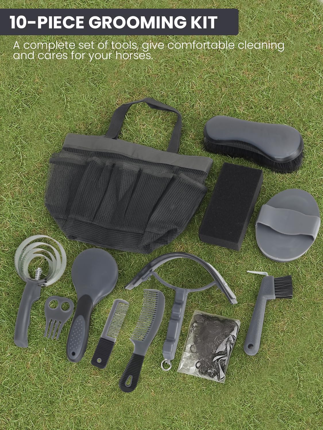INOREAL grooming kit in use: ergonomic handles help groomers of all levels finish faster