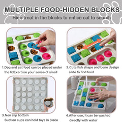 InsRakio cat puzzle feeder 25-hole design adding challenge to meals