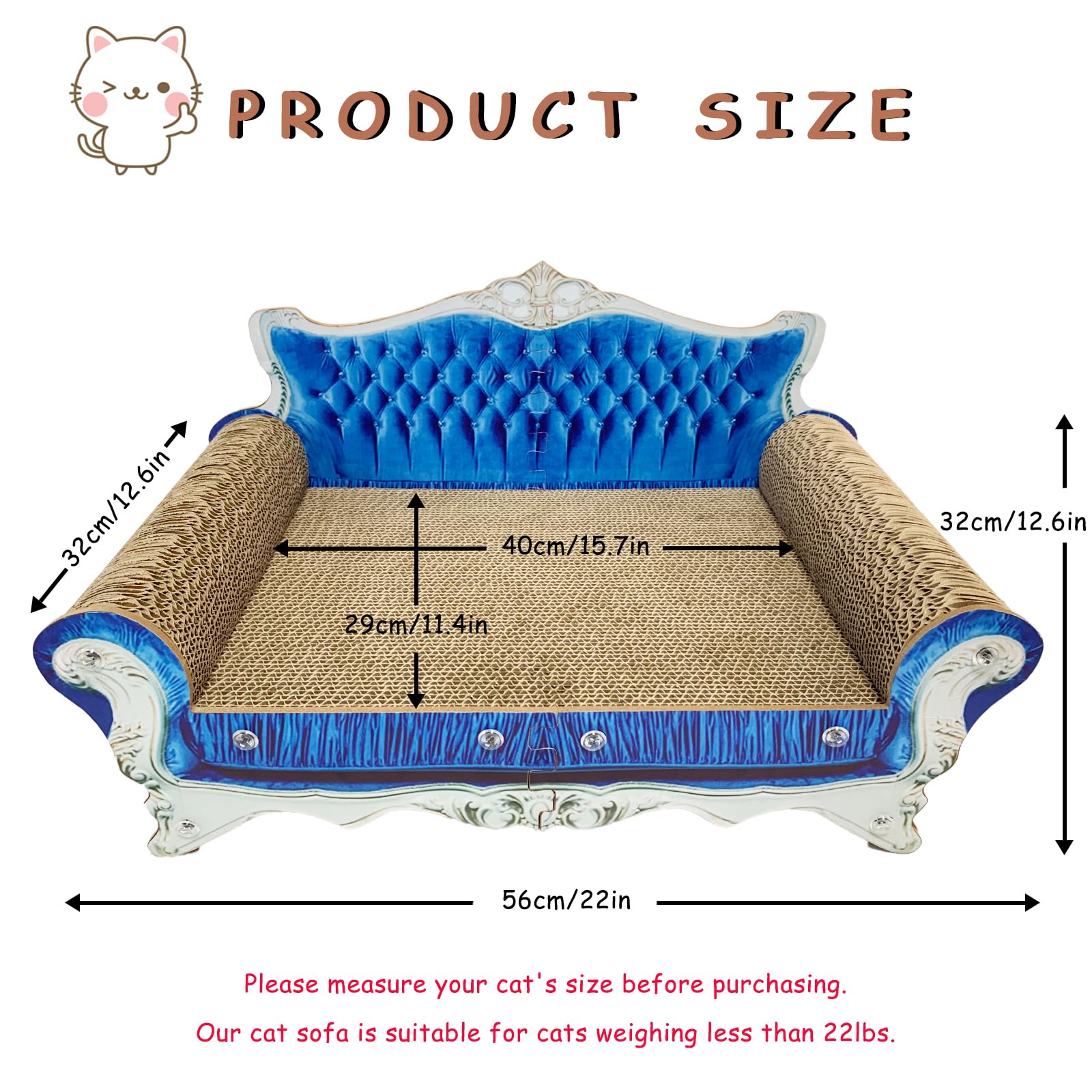 INRLKIT cardboard material close-up – recycled, non-toxic scratching surface for daily use.