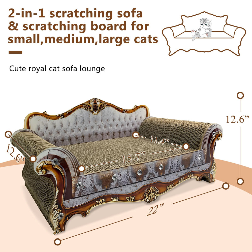 INRLKIT cat scratcher sofa cardboard material closeup highlights sturdy recycled construction for daily use