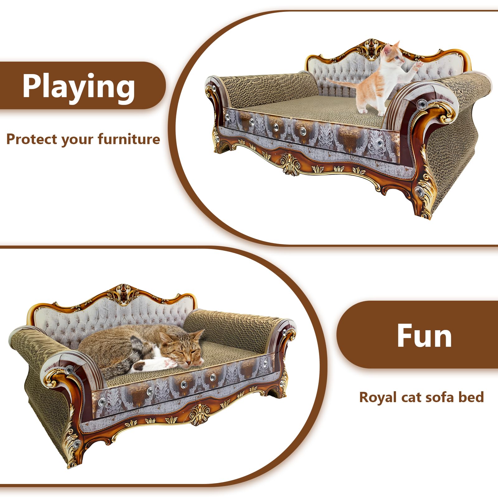 INRLKIT cat-scratcher-sofa-dimensions-22-12-6-12-6-inches provides size reference