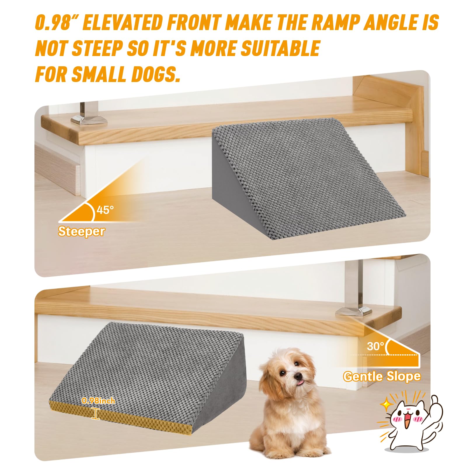 INRLKIT compact dimensions 15x9.8x5.5 inch fits many stair heights