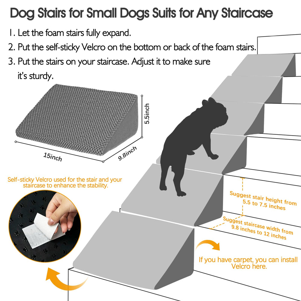 INRLKIT self-sticky pads fix ramp firmly to stairs for safety