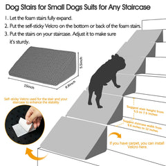 INRLKIT self-sticky pads fix ramp firmly to stairs for safety