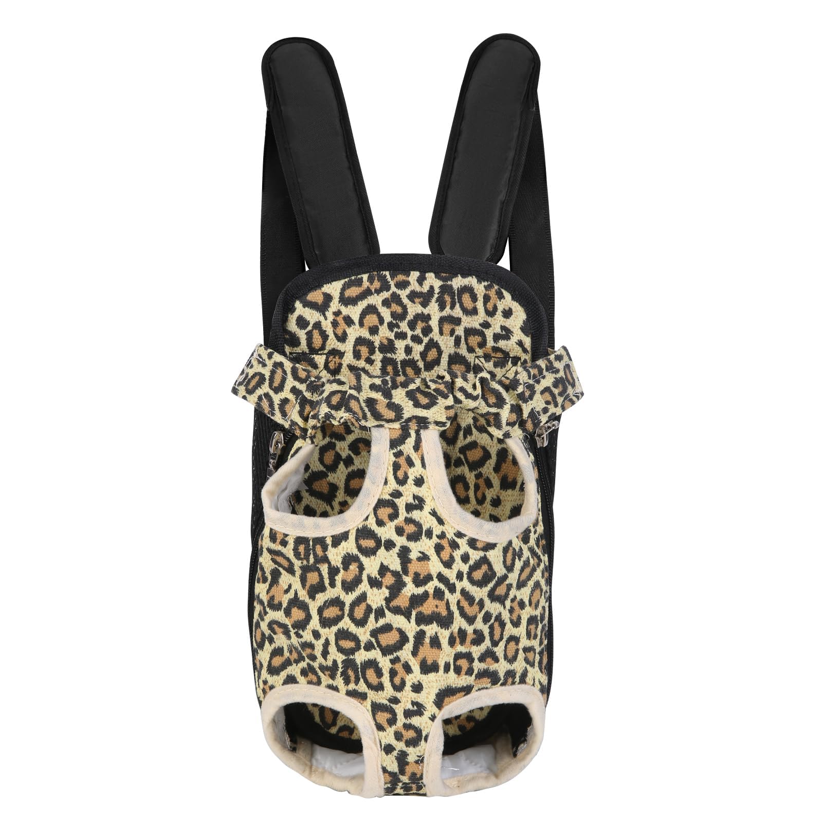 Inspack leopard-print front-carrier keeps small pets close during adventures