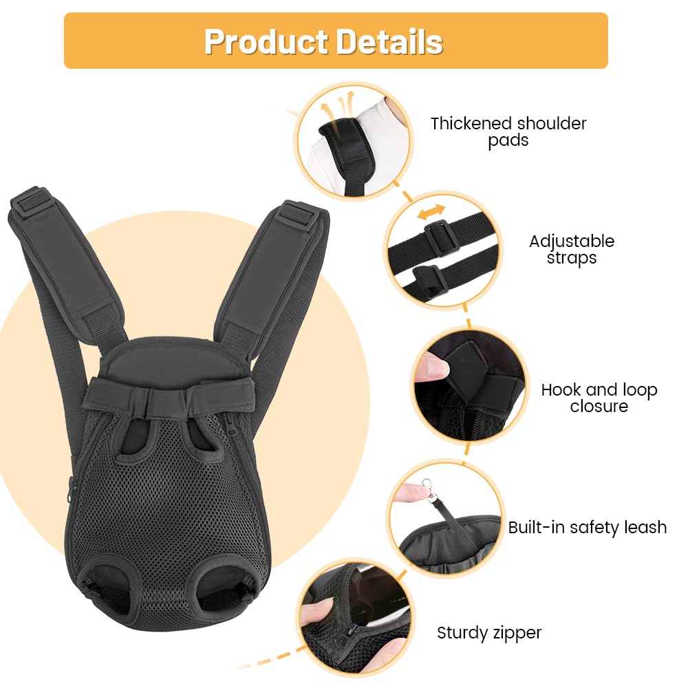 Inspack pet carrier breathable mesh—ventilated comfort keeps pet cool.