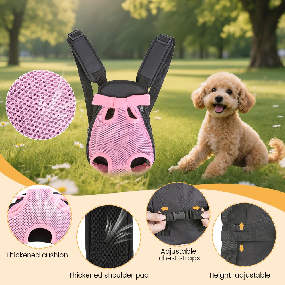Inspack dog backpack size chart closeup helping choose the right fit.