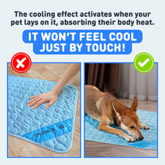 INSPECTOR TAIL pet cooling pad for outdoor use supporting relaxed shade-time on walks and parks.