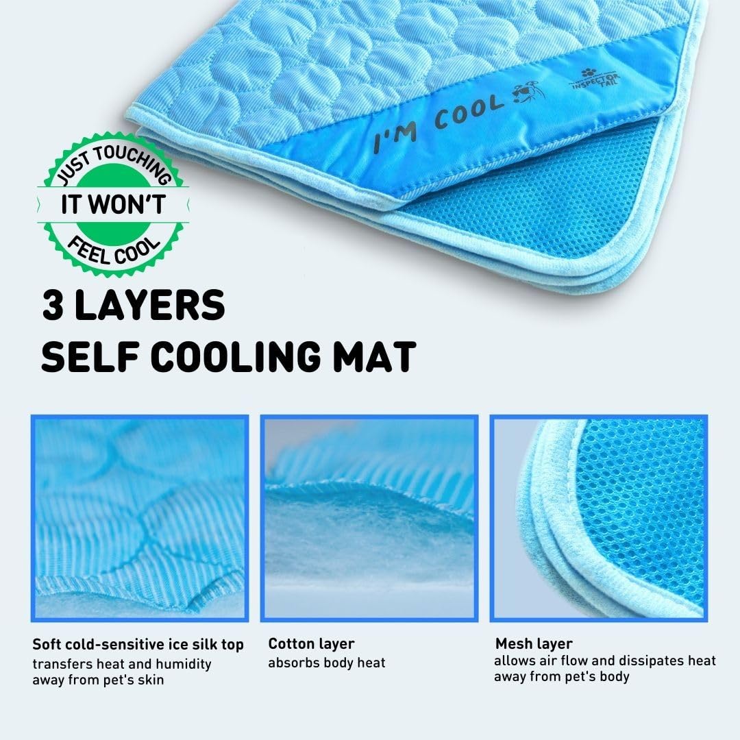 INSPECTOR TAIL portable pet mat car seat protector keeps upholstery clean.