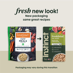 Instinct Freeze-Dried Raw Meals grass-fed lamb chunks ideal for taste and digestion