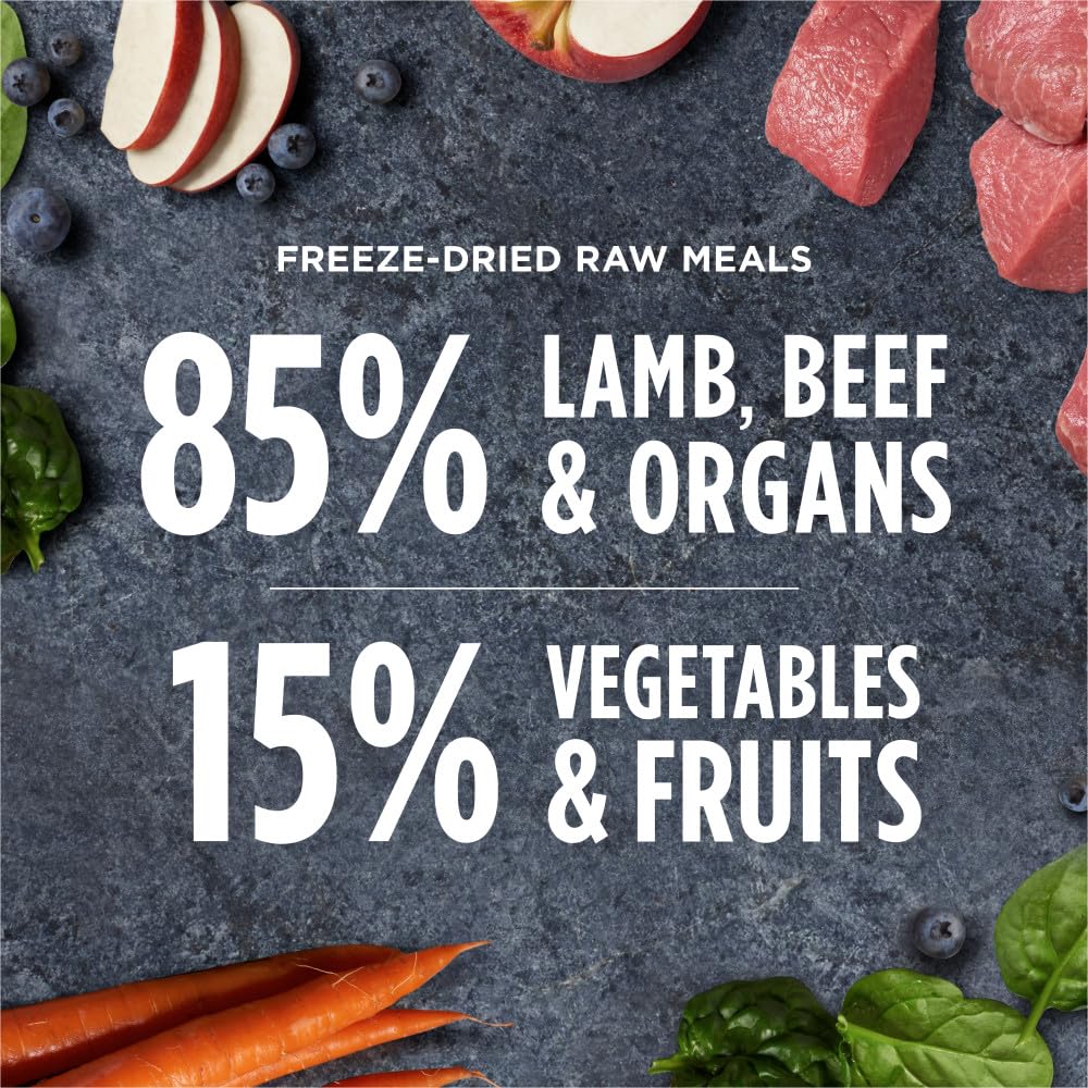 Instinct Freeze-Dried Raw Meals no grains feature supports grain-free digestion