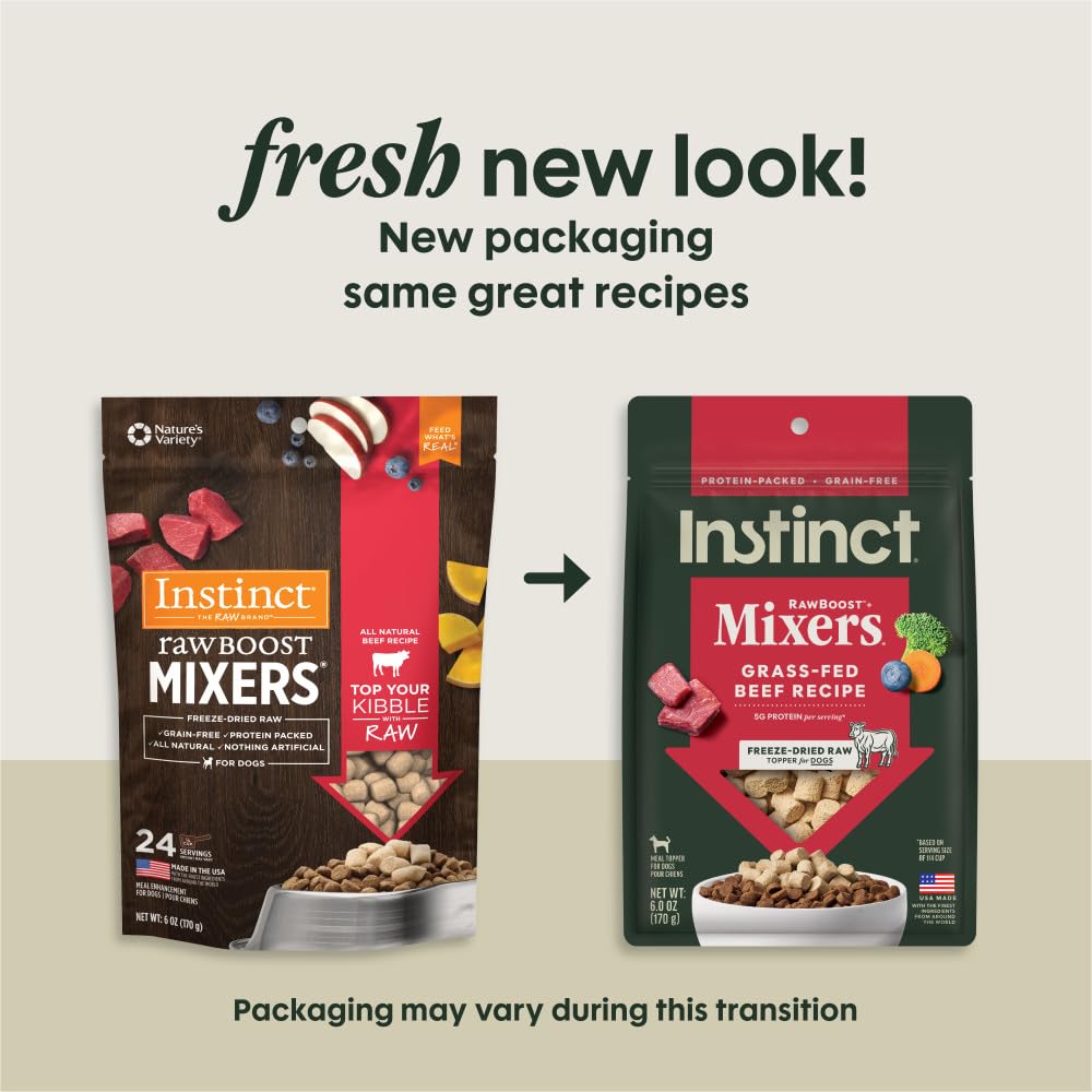 Instinct Raw Boost Mixers freeze-dried crumbs closeup shows rich texture for picky eaters