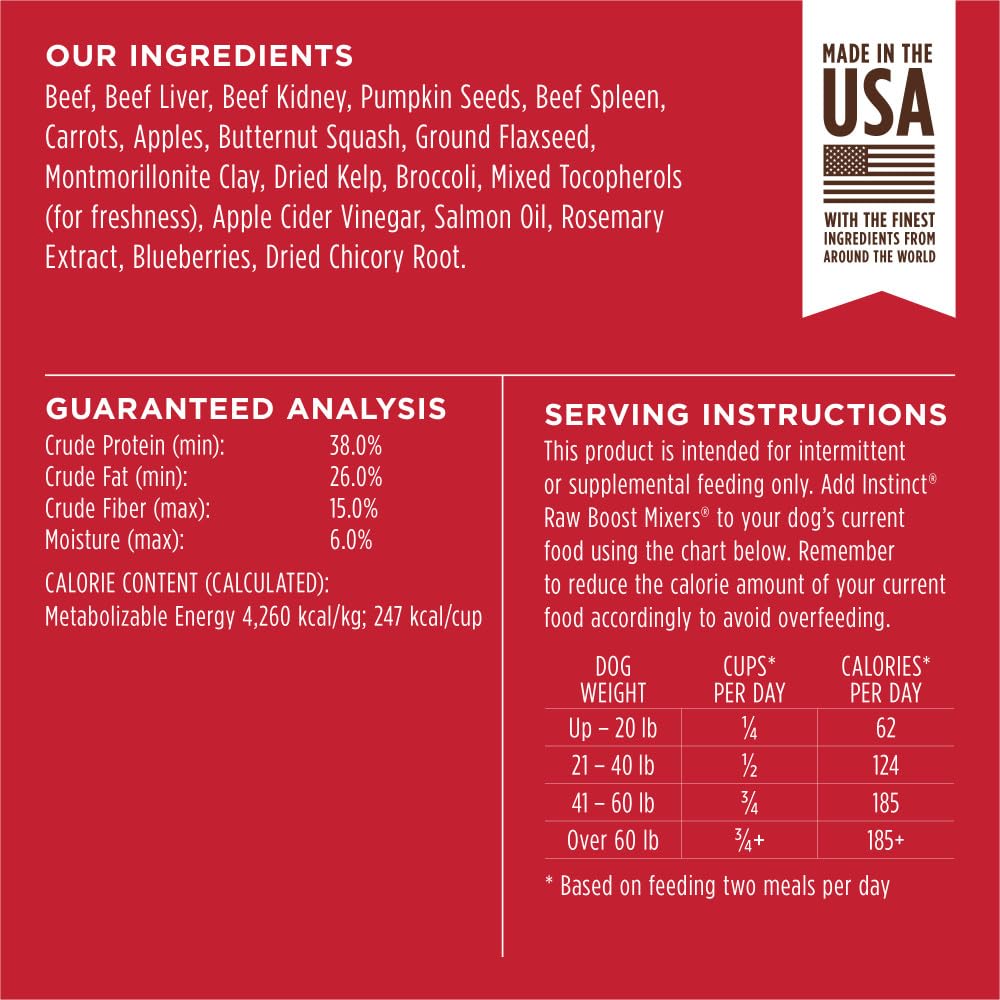 Instinct Raw Boost Mixers package-open shot highlighting convenience.