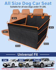 Instraella Dog Car Seat features waterproof Oxford fabric protects seats from moisture and dirt