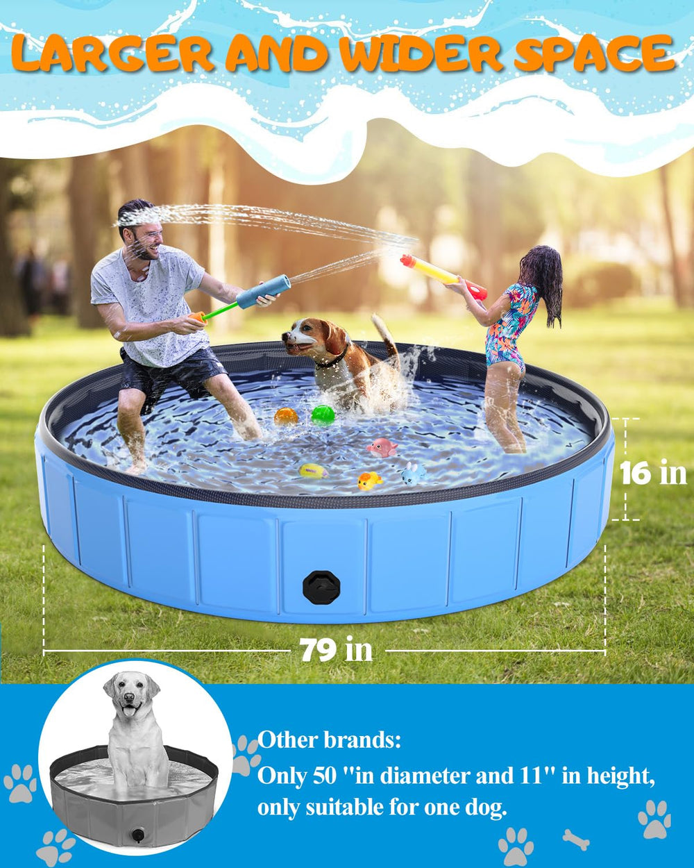 Instraella durable three-layer PVC construction provides sturdy outdoor use.