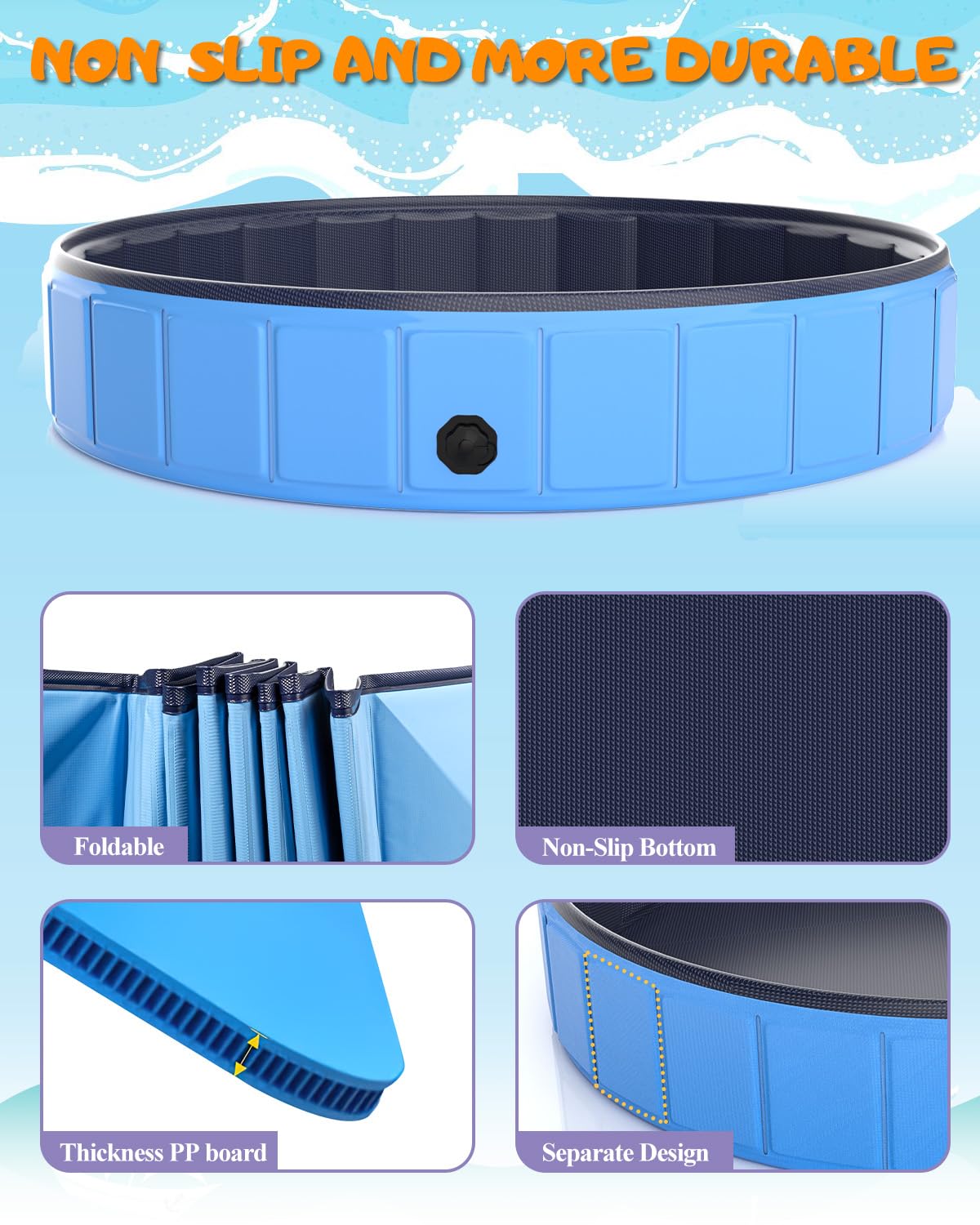 Instraella multi use splash zone doubles as kiddie pool and toy storage