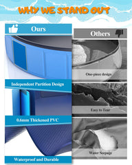 Instraella thickened PVC dog pool construction for durability outdoors