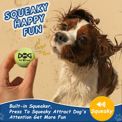 INSUM small tennis balls have 2.0 inch diameter for small dogs.
