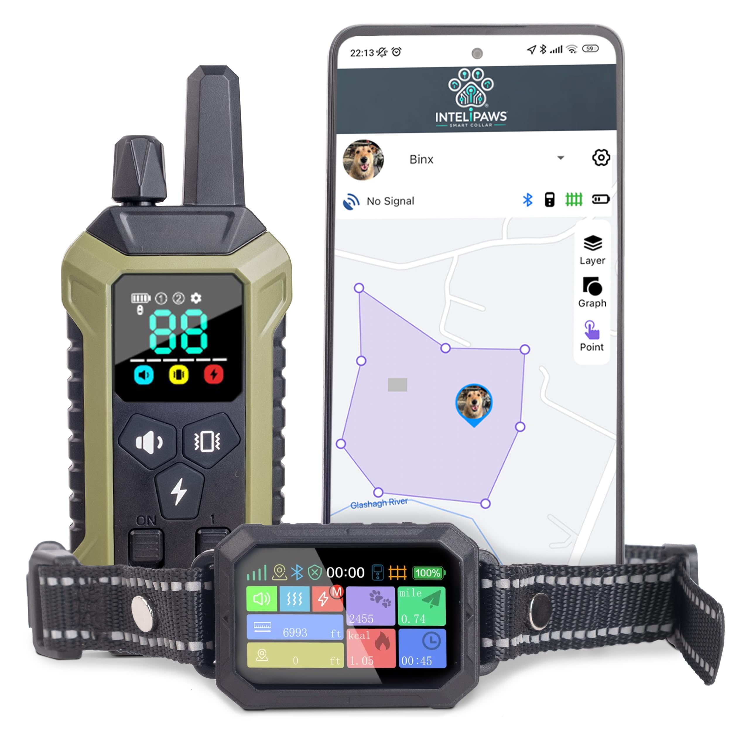 INTELIPAWS app-boundary setup highlights easy boundary creation for outdoor adventures.