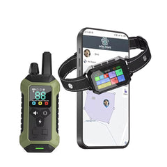 INTELIPAWS GPS wireless dog fence collar demonstrates boundary protection for safe roaming.