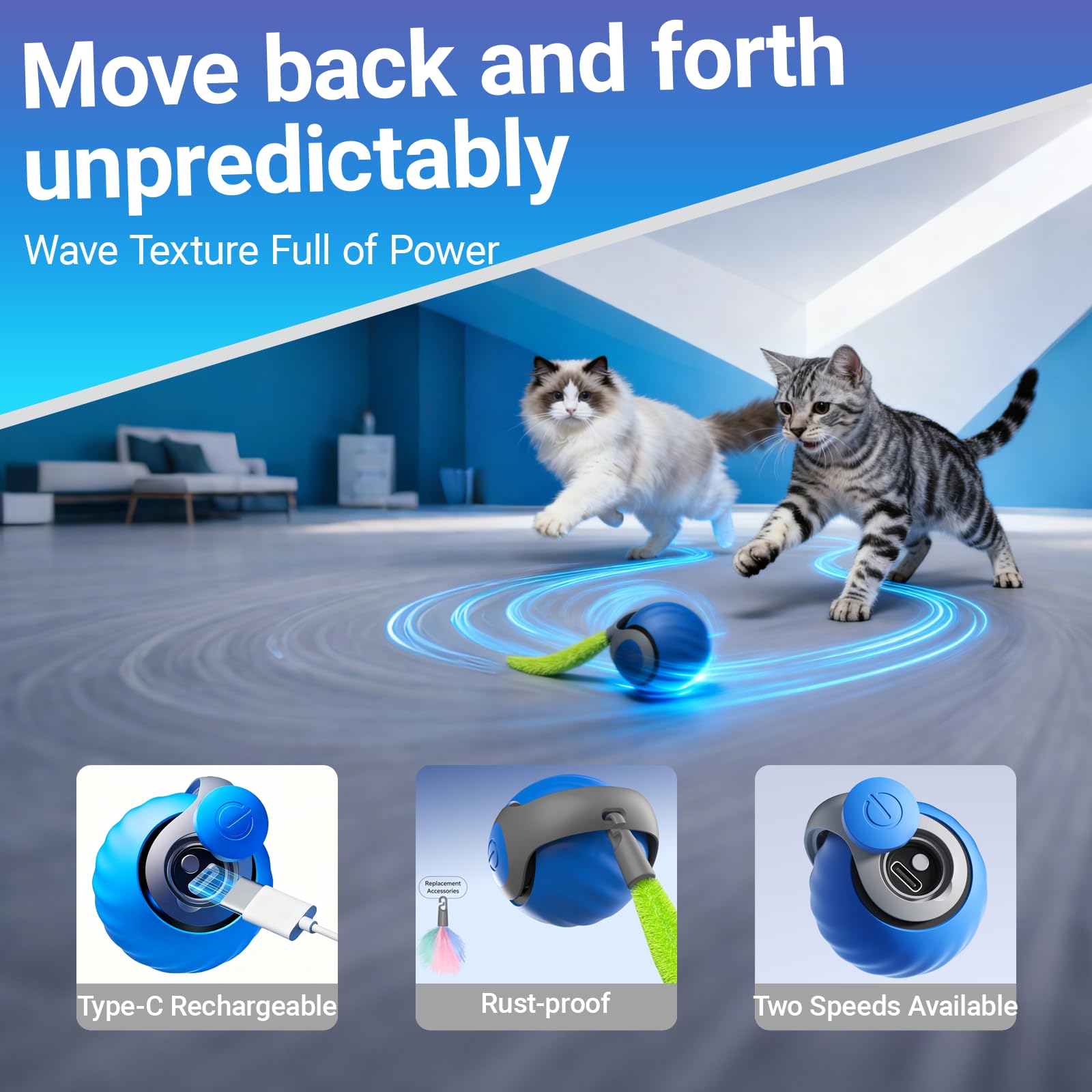 Interactive Cat Toys cat in tunnel enjoying chase for engaging indoor play.