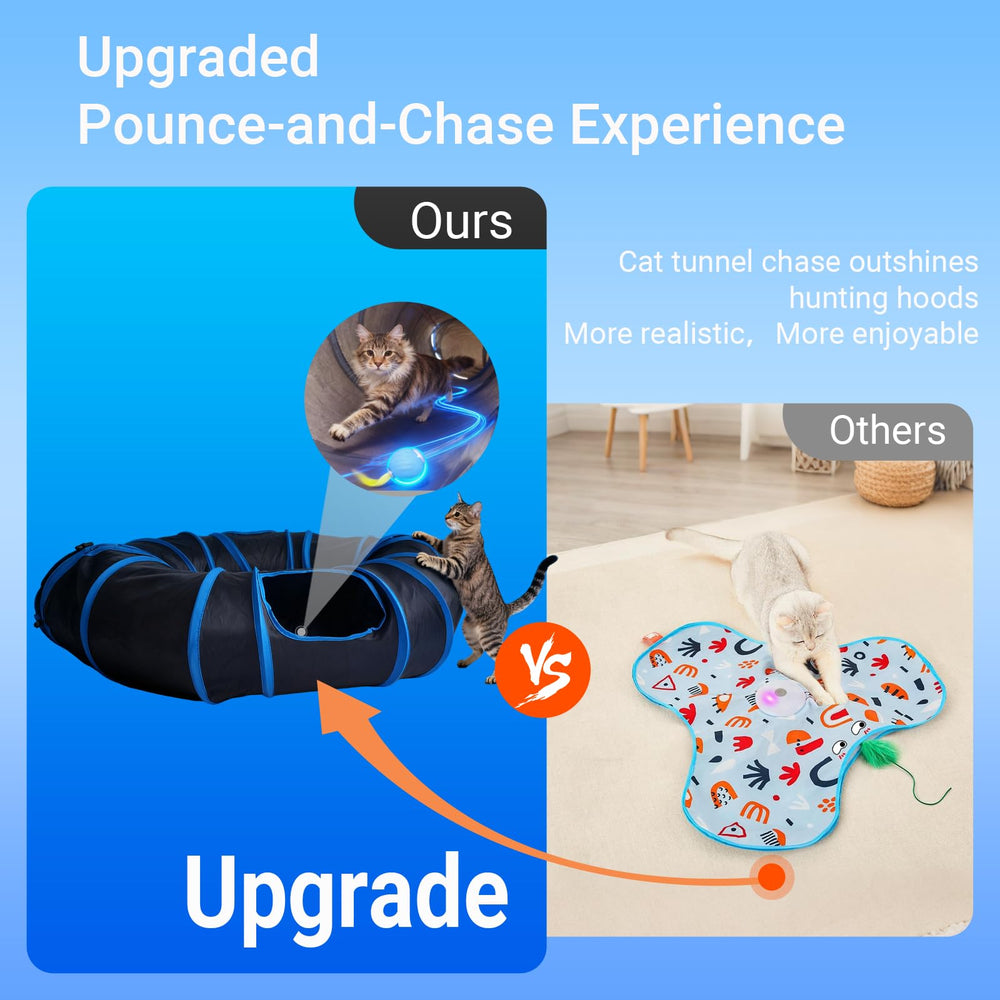 Interactive Cat Toys Type-C recharge provides long play sessions up to 120 minutes.