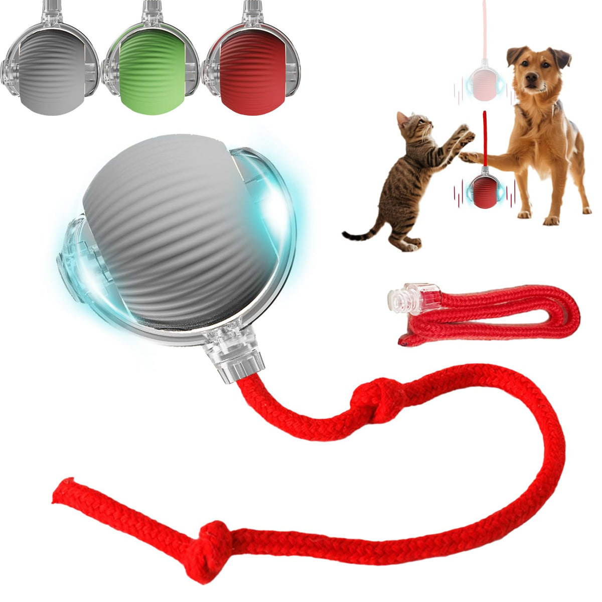 Interactive Dog Cat Toy Ball chases autonomously to boost indoor play.