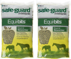 Intervet Safeguard dewormer pellets for horse meal streamline feeding and routine deworming