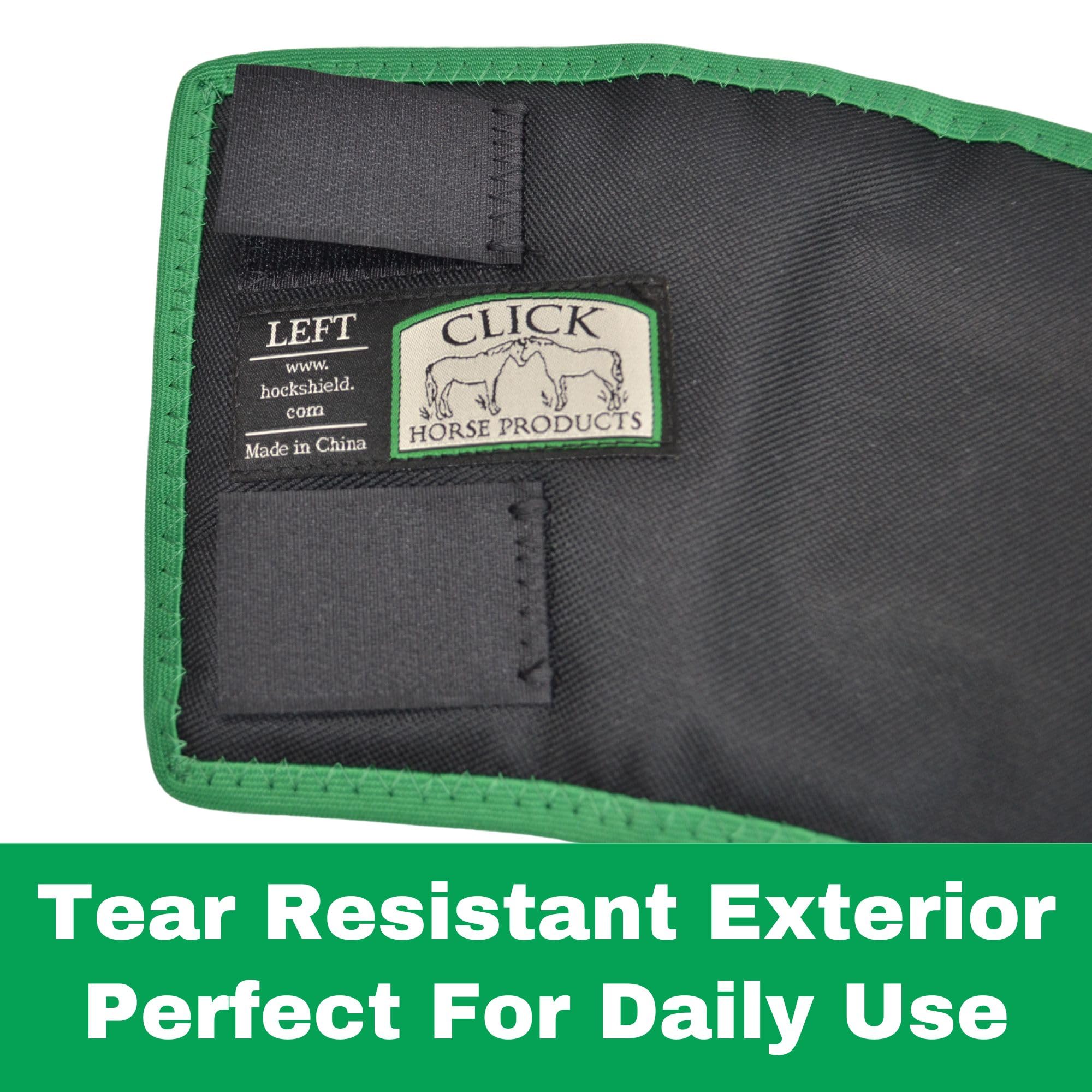 Intrepid International Click Fetlock Shield padded interior delivers soft comfort for long wear.